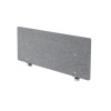 Hammerbacher Akustik-Trennwand Basic / Hygieneschutz / Passend für 120 cm breite Tische / Farbe: Filzoptik, grau-meliert