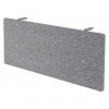 Akustik-Sichtblende für Hammerbacher Schreibtische / Passend für 120 cm breite Tische / Farbe: Grau Meliert