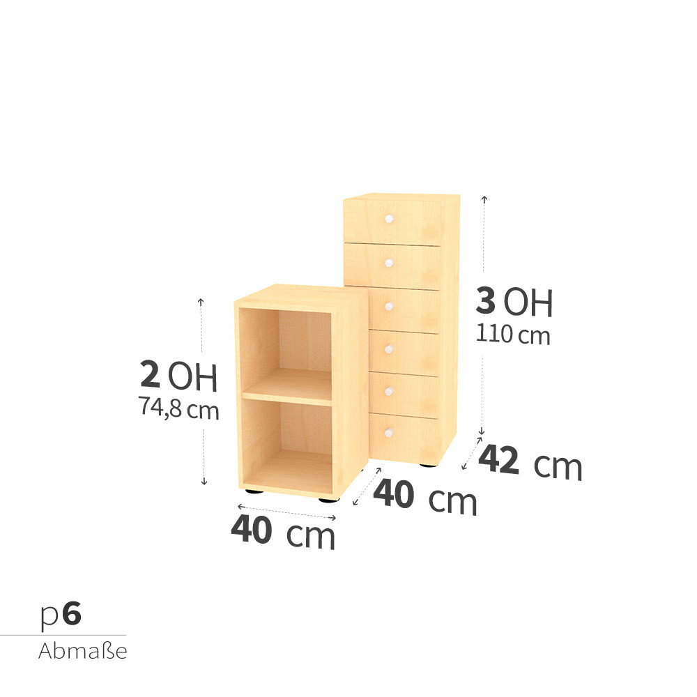 Hammerbacher Premium Regal Schrank 2 3 Oh Breite 40 Cm Profi 6