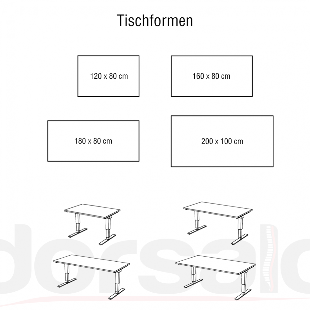 Hammerbacher elektrisch höhenverstellbarer Schreibtisch Serie XMST / Größe:  120x80 cm / Dekor: Ahorn - vxmst12/3