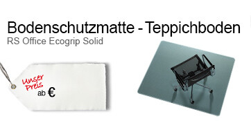 Bodenschutzmatte Ecogrip Solid für Teppichboden