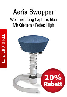 Aeris Swopper mit Wolle Capture in Blau, Gleitern und High-Feder im Sale