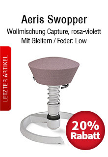 Aeris Swopper mit Wolle Capture in Rosa-Violett, Gleitern und Low-Feder im Sale