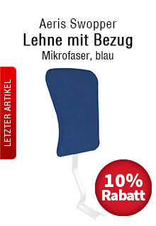 Aeris Swopper Lehne mit Mikrofaser-Bezug im Sale
