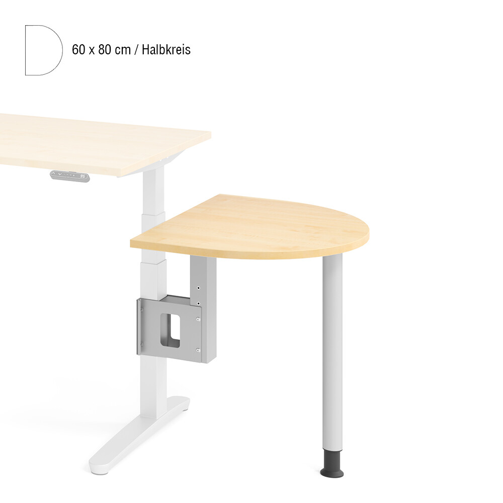 Hammerbacher Anbauplatten für Schreibtisch-Serie XBHM