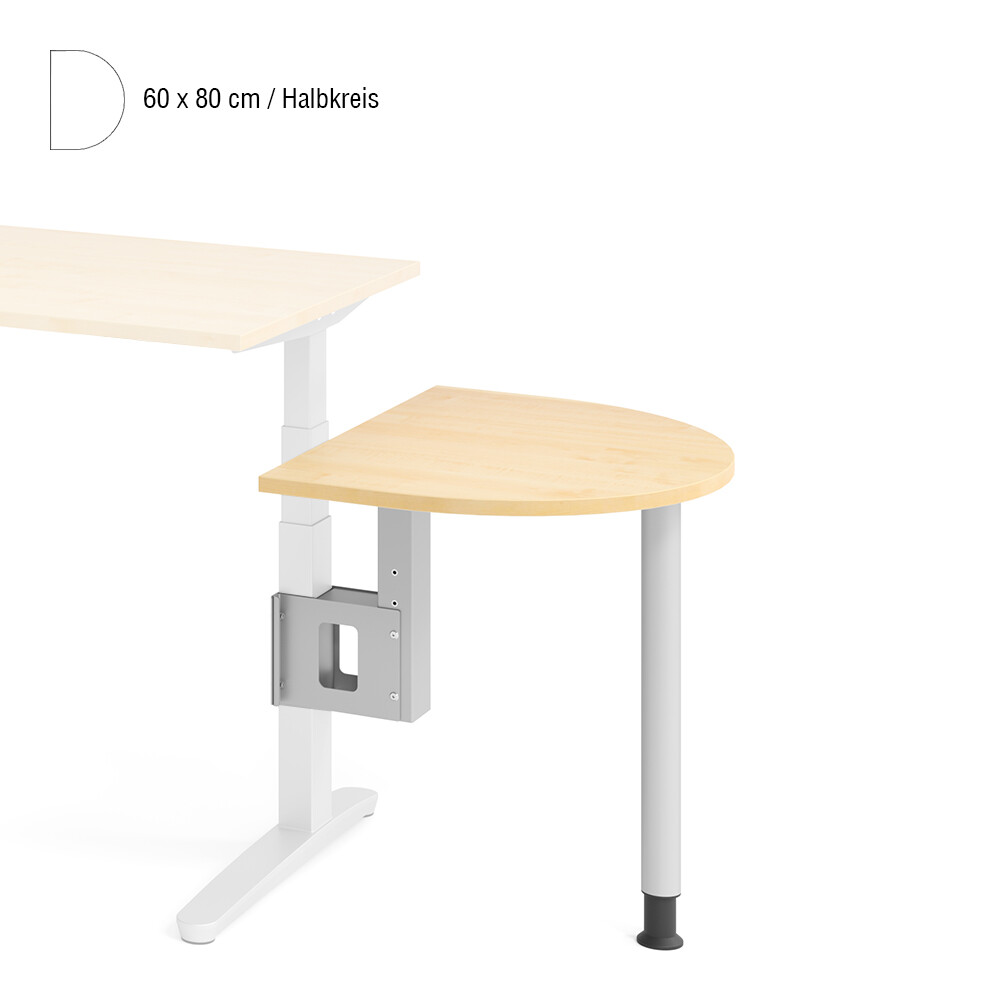 Hammerbacher Anbauplatten für Schreibtisch-Serie XDSM