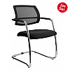 Hammerbacher Meetingstühle mit Netzrücken im 2er Set (stapelbar)