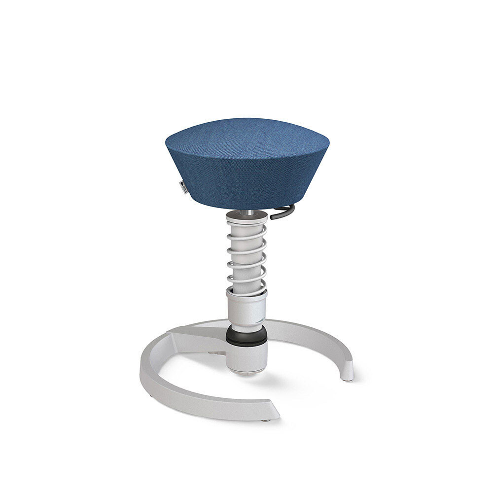 SALE: Aeris Swopper mit Gleitern | Wolle-meliert: Blau | Feder: High | Gestell: Hellgrau-metallic - Auslaufartikel