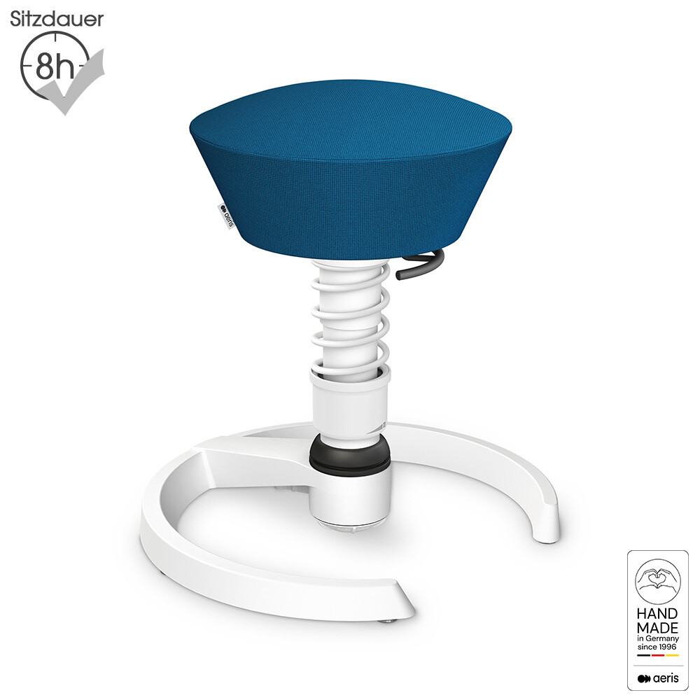 LIMITED EDITION: Aeris Swopper Teen mit Gleitern | Polyester-Trevira CS: Blau | Feder: Light | Gestell: Weiß