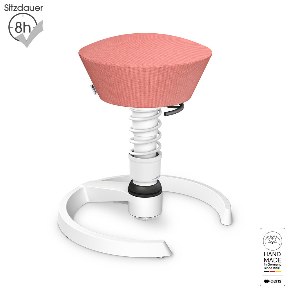 LIMITED EDITION: Aeris Swopper Teen mit Gleitern | Polyester-Trevira CS: Rosa | Feder: Light | Gestell: Weiß