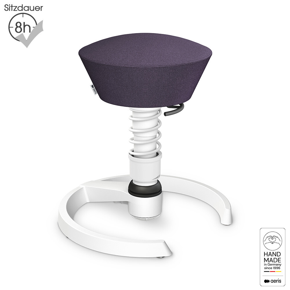 LIMITED EDITION: Aeris Swopper Teen mit Gleitern | Polyester-Trevira CS: Lila | Feder: Light | Gestell: Weiß
