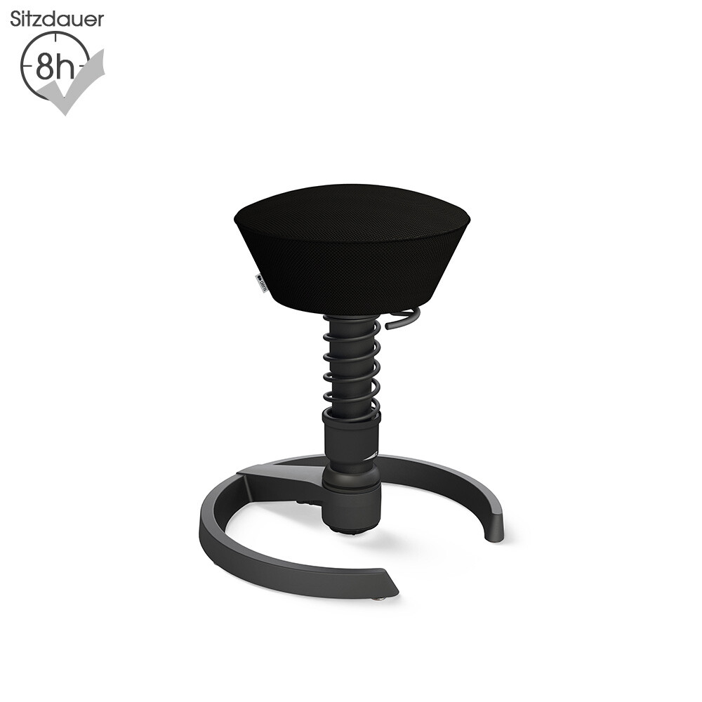 Aeris Swopper mit Gleitern | Air-Mesh: Schwarz | Feder: Standard | Gestell: Schwarz