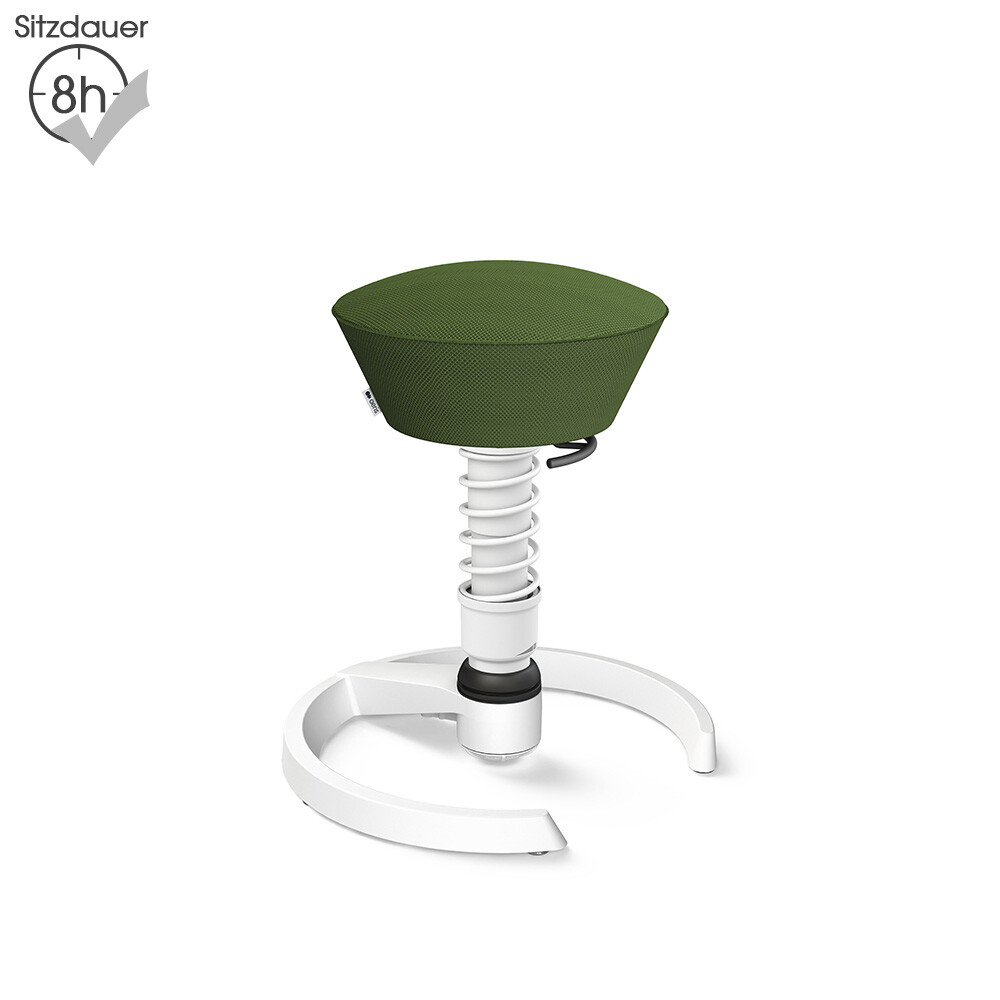 Aeris Swopper mit Gleitern | Air-Mesh: Grün | Feder: Standard | Gestell: Weiß