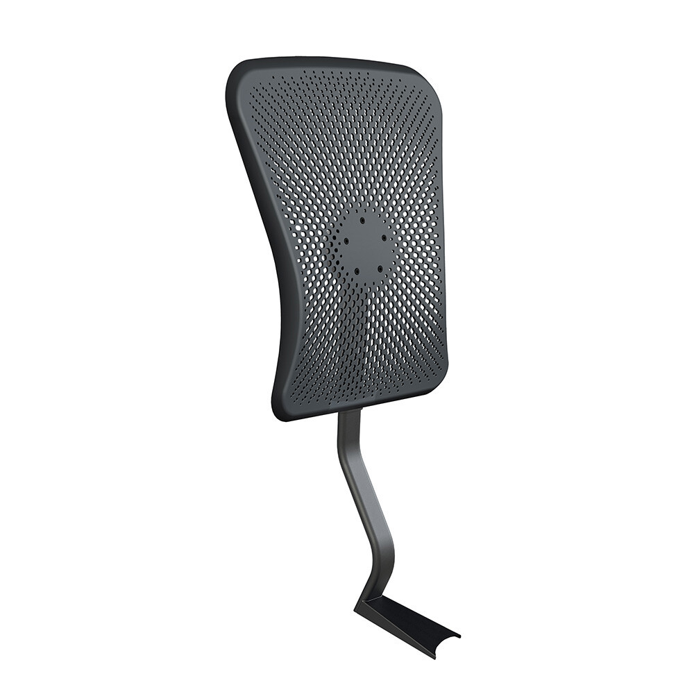 Aeris Lehne für Swopper mit Rollen-Fußring - Lehnenstabfarbe: Schwarz