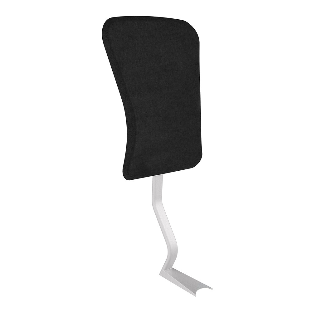 Aeris Swopper Lehne mit hellgrauem Lehnenstab und schwarzem Bezug, freigestellt