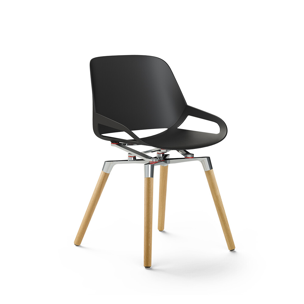Aeris Numo mit Holzbeinen - ergonomischer Objektstuhl - Auslaufartikel