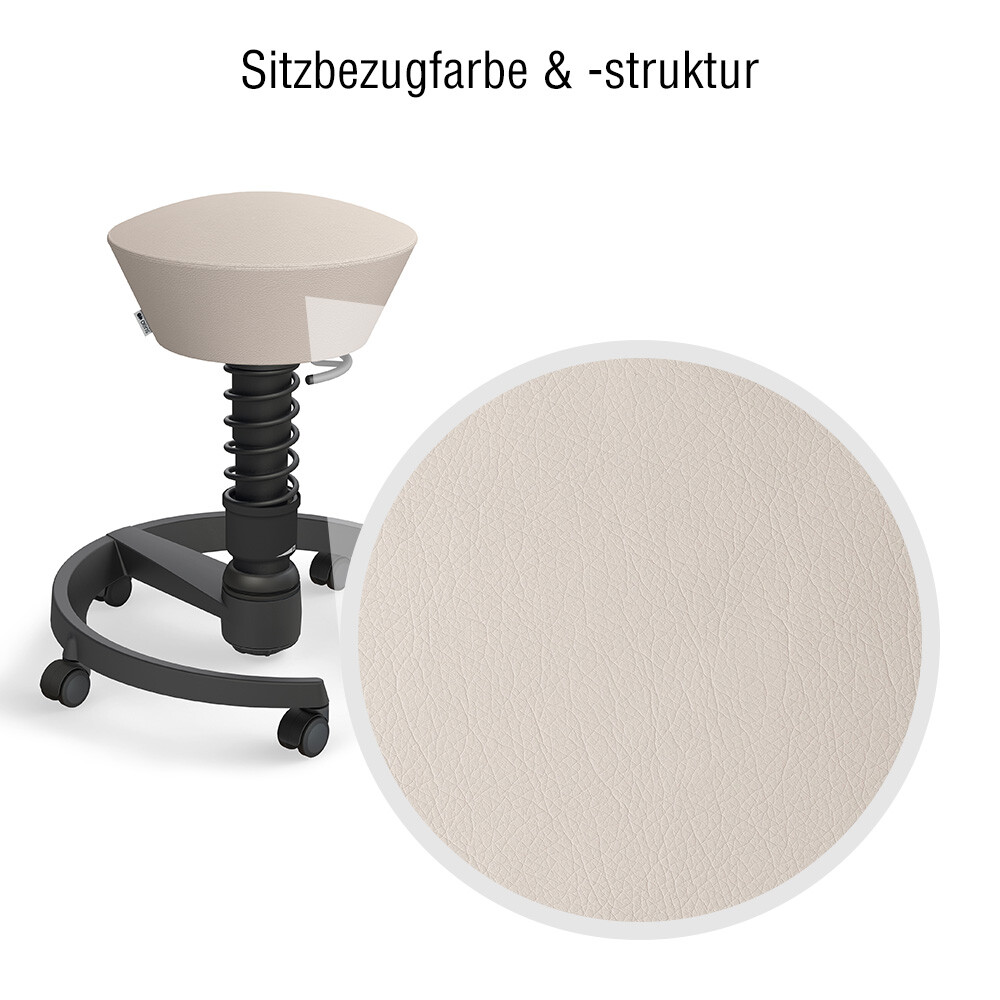 Nahaufnahme des Sitzbezugs, Kunstleder Uruguay Macchiato-Braun