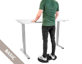 Arbeitsplatzmatte für Sitz-Steh-Schreibtisch Anti Fatigue Fußmatte Komfort Matte ergonomisch geformt für Büro 50 x 76 x 1,9 cm, Braun Amcomfy Anti-Ermüdungsmatte Antimüdigkeitsmatte 